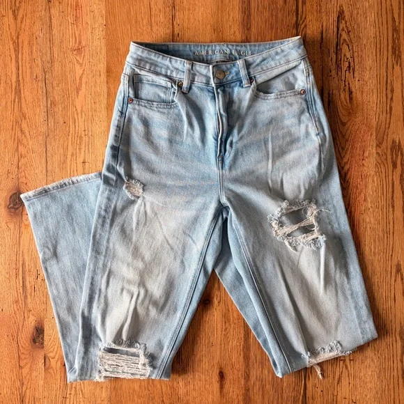 American Eagle Mom stretch Straight-Leg Jeans - X-long! - Picture 2 of 7